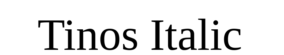 Tinos Italic Yazı tipi ücretsiz indir